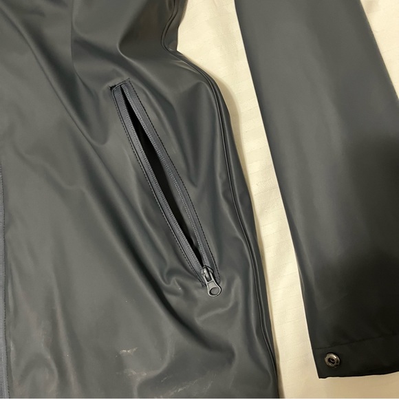 Fat Moose Hooded Rain Jacket Black /Green size Small - Picture 9 of 16